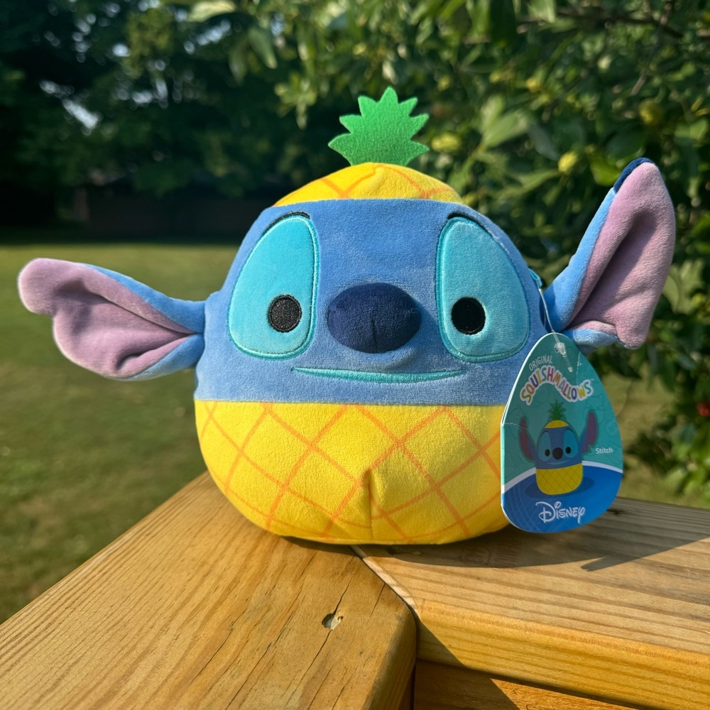 NWT 2023 Disney Stitch Pineapple Squishmallow Plush 7”